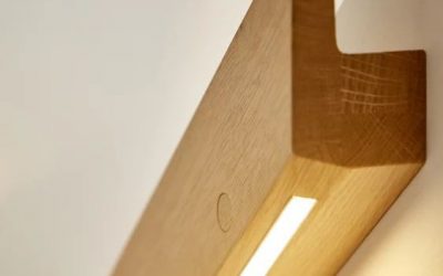 هندریل دیواری پله با نور مخفی