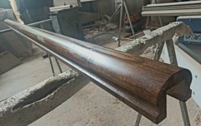 هندریل چوبی پله و دسته نرده چوب راش + عکس مدل جدید