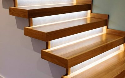 طراح و سازنده پله چوبی و پله های فلزی با نورپردازی + ساخت سفارشی و عکس