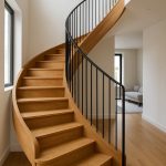 کف پله چوبی با طراحی دقیق و استفاده از چوب مرغوب، مناسب پروژه‌های داخلی ساختمان