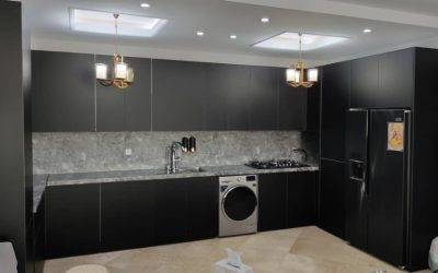 کابینت آشپزخانه سفید و سیاه: راز طراحی یک آشپزخانه مدرن و لوکس