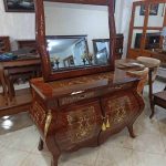 بوفه و دراور خمره‌ای لاکچری چوبی