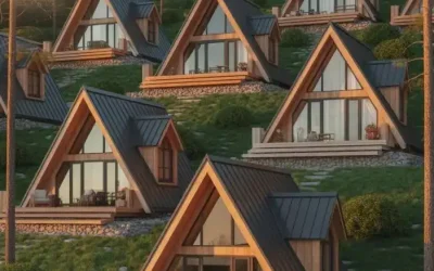 طراحی و ساخت شهرک ویلایی و کلبه چوبی