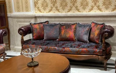 طراحی و ساخت انواع مبل چستر دسته گرد در سبک‌های مدرن | نمایشگاه مبلمان جاجرود کمرد