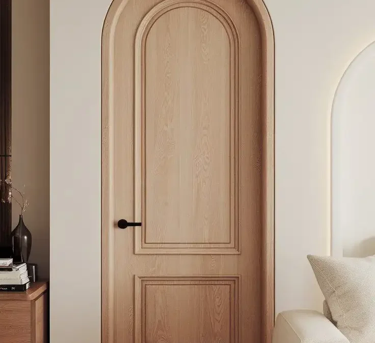 طراحی و ساخت درب تمام چوب بلوط