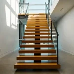 اجرای کف پله چوبی سفارشی با متریال استاندارد و طراحی هماهنگ با فضای پروژه