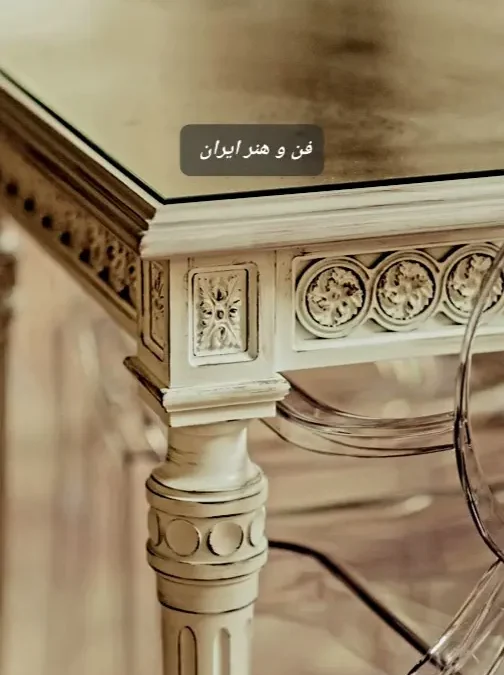 میز ناهارخوری منبت کاری لوکس؛ شاهکاری از هنر و زیبایی در خانه شما