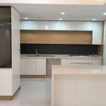 نمونه کار کابینت ،درب ریلی، درب چوبی روکش بلوط