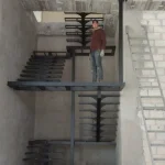 ساخت پله چوب و فلز