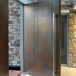 ساخت درب پیوت ترکیبی (فلز و چوب)