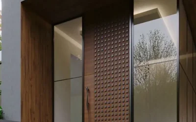 ۵ استاندارد مهندسی در ساخت درب پیوت ترکیبی (فلز و چوب) | فن و هنر